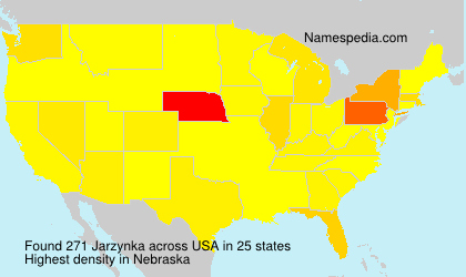 Surname Jarzynka in USA Surname Jarzynka in USA