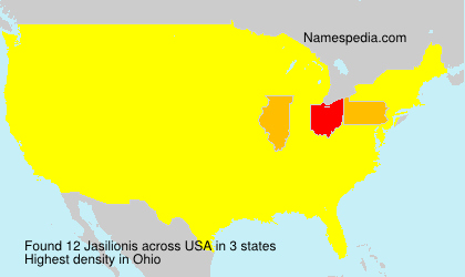 Surname Jasilionis in USA