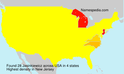 Surname Jasinkiewicz in USA Surname Jasinkiewicz in USA