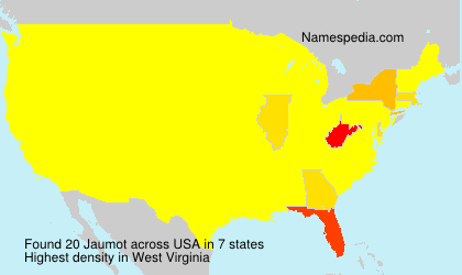 Surname Jaumot in USA Surname Jaumot in USA