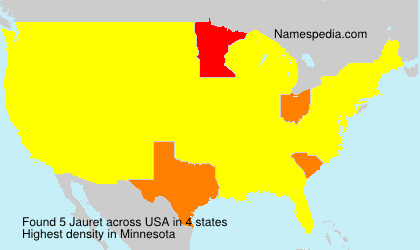 Surname Jauret in USA Surname Jauret in USA