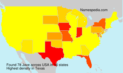 Surname Jave in USA Surname Jave in USA