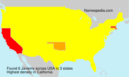 Surname Javierre in USA