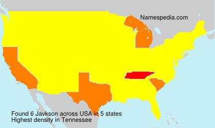 Surname Javkson in USA Surname Javkson in USA