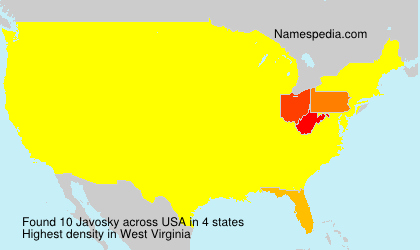Surname Javosky in USA Surname Javosky in USA