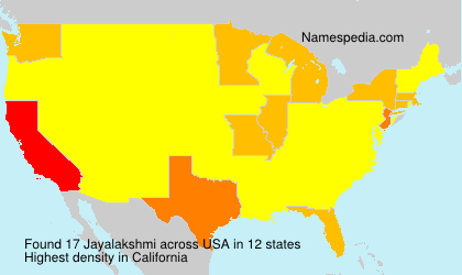 Surname Jayalakshmi in USA Surname Jayalakshmi in USA
