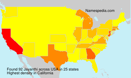 Surname Jayanthi in USA Surname Jayanthi in USA
