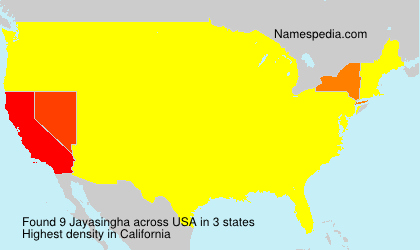 Surname Jayasingha in USA Surname Jayasingha in USA