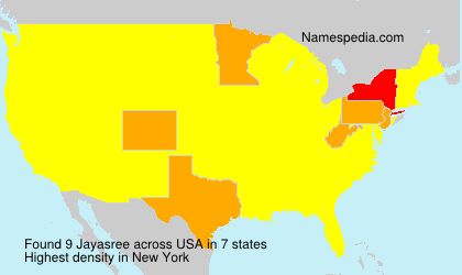Surname Jayasree in USA Surname Jayasree in USA