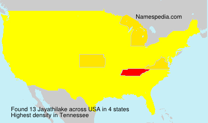 Surname Jayathilake in USA Surname Jayathilake in USA