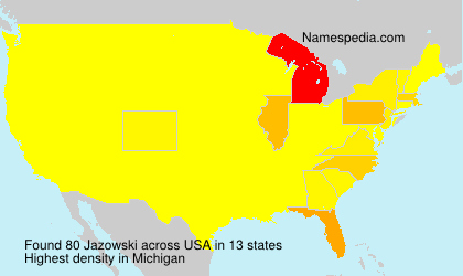 Surname Jazowski in USA Surname Jazowski in USA