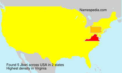 Surname Jbari in USA