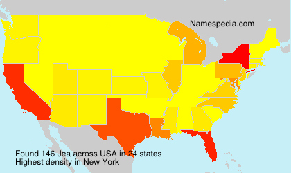 Surname Jea in USA