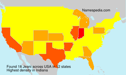 Surname Jeani in USA Surname Jeani in USA