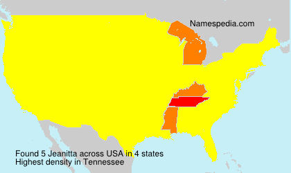 Surname Jeanitta in USA