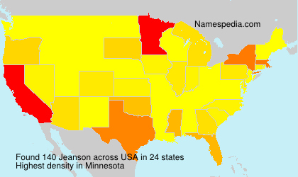 Surname Jeanson in USA Surname Jeanson in USA