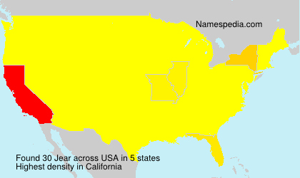 Surname Jear in USA Surname Jear in USA