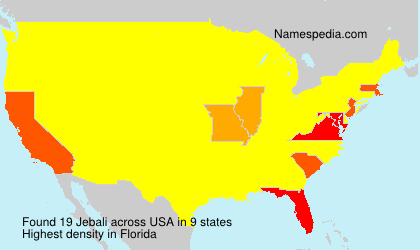 Surname Jebali in USA Surname Jebali in USA