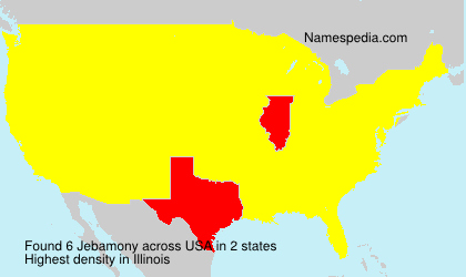 Surname Jebamony in USA Surname Jebamony in USA