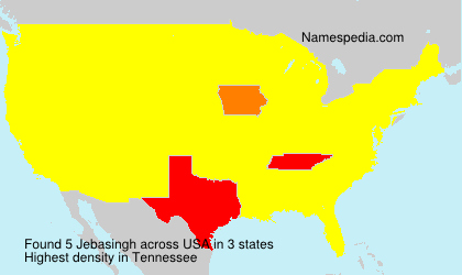 Surname Jebasingh in USA Surname Jebasingh in USA