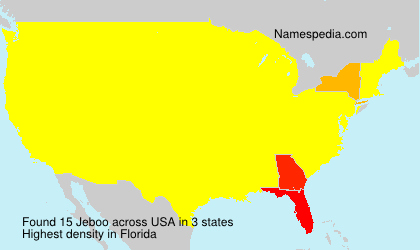 Surname Jeboo in USA Surname Jeboo in USA