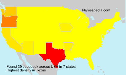 Surname Jebousek in USA Surname Jebousek in USA