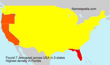 Surname Jeerapaet in USA Surname Jeerapaet in USA