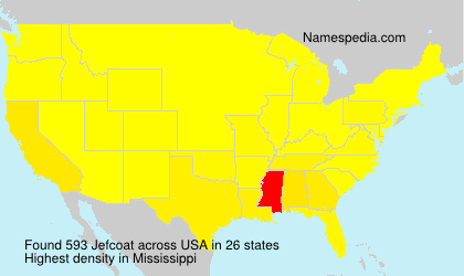 Surname Jefcoat in USA Surname Jefcoat in USA