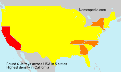Surname Jefreys in USA Surname Jefreys in USA