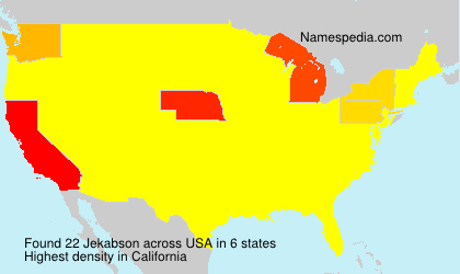 Surname Jekabson in USA Surname Jekabson in USA