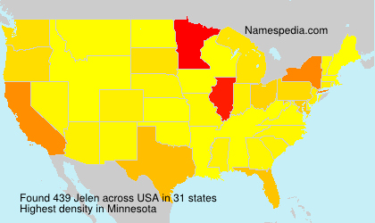 Surname Jelen in USA Surname Jelen in USA