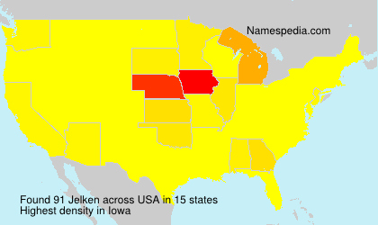 Surname Jelken in USA Surname Jelken in USA