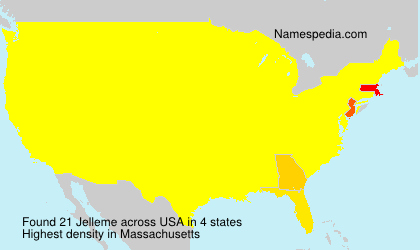 Surname Jelleme in USA