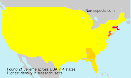 Surname Jelleme in USA Surname Jelleme in USA