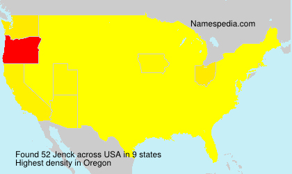 Surname Jenck in USA Surname Jenck in USA