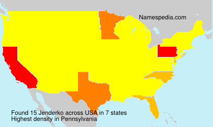 Surname Jenderko in USA Surname Jenderko in USA