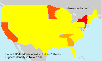 Surname Jendoubi in USA Surname Jendoubi in USA