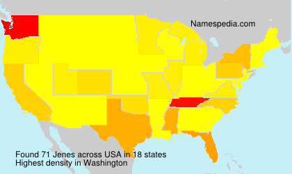 Surname Jenes in USA Surname Jenes in USA