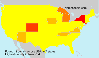 Surname Jenick in USA Surname Jenick in USA