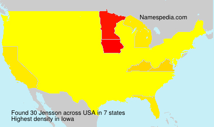 Surname Jensson in USA Surname Jensson in USA