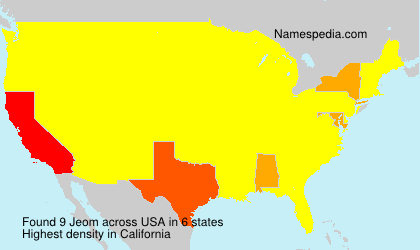 Surname Jeom in USA Surname Jeom in USA