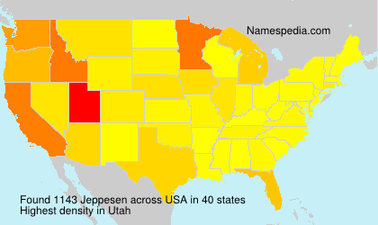 Surname Jeppesen in USA Surname Jeppesen in USA