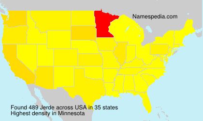 Surname Jerde in USA Surname Jerde in USA