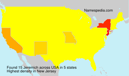 Surname Jeremich in USA Surname Jeremich in USA