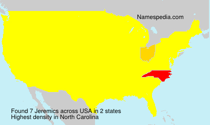 Surname Jeremics in USA Surname Jeremics in USA