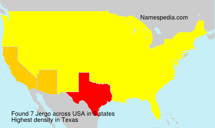 Surname Jergo in USA Surname Jergo in USA