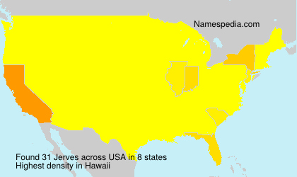 Surname Jerves in USA Surname Jerves in USA