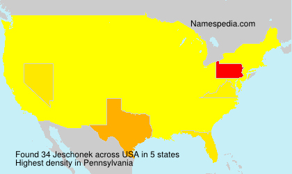 Surname Jeschonek in USA