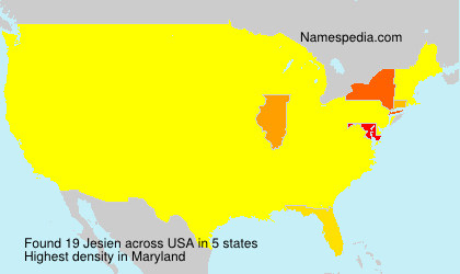 Surname Jesien in USA Surname Jesien in USA