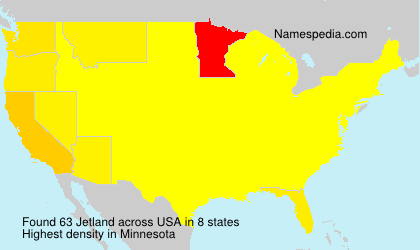 Surname Jetland in USA Surname Jetland in USA
